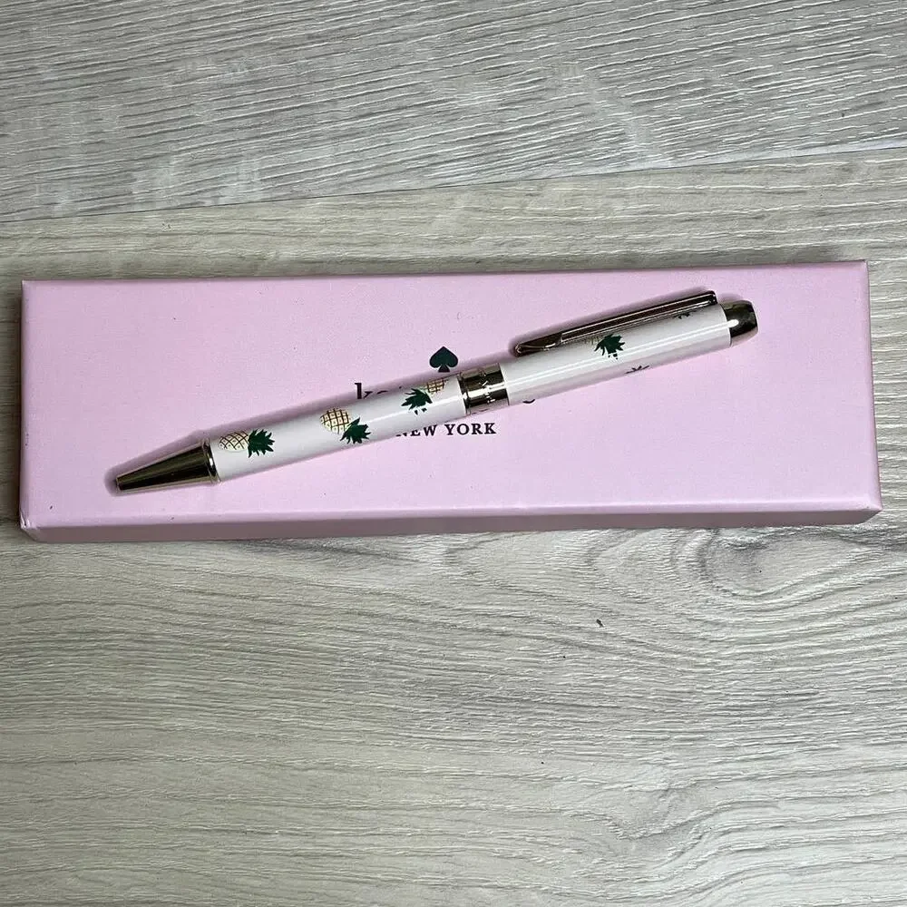 Kate Spade Set Pineapple Notebook with matching Pen